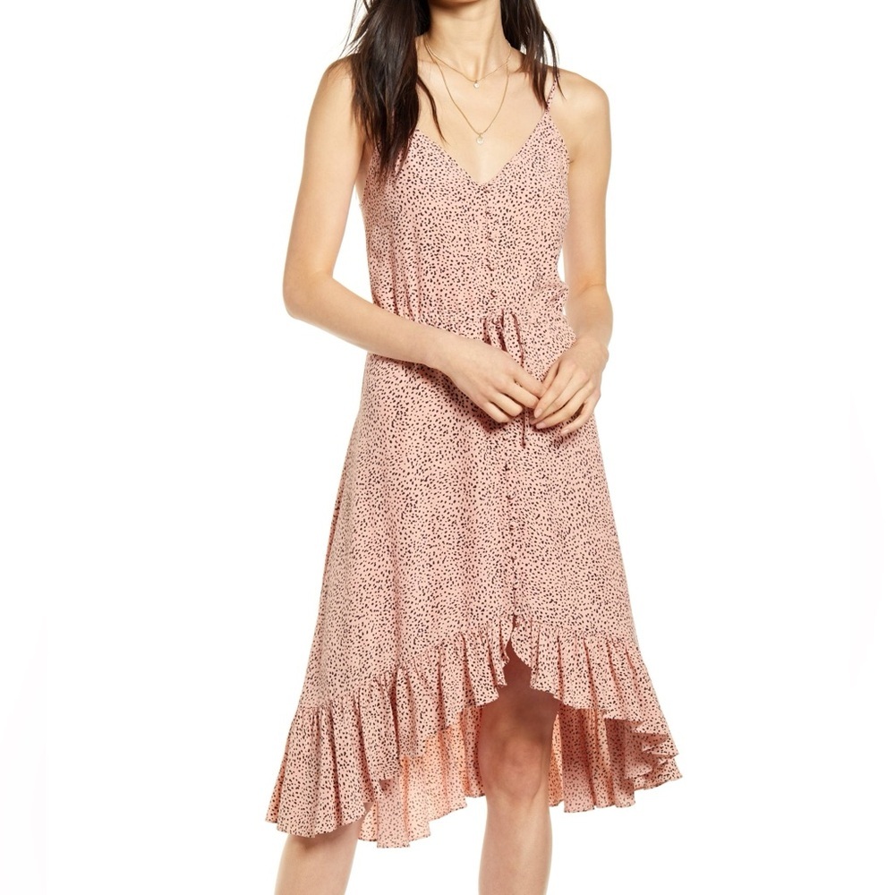 Rails Frida Midi Dress in Rose Spotted